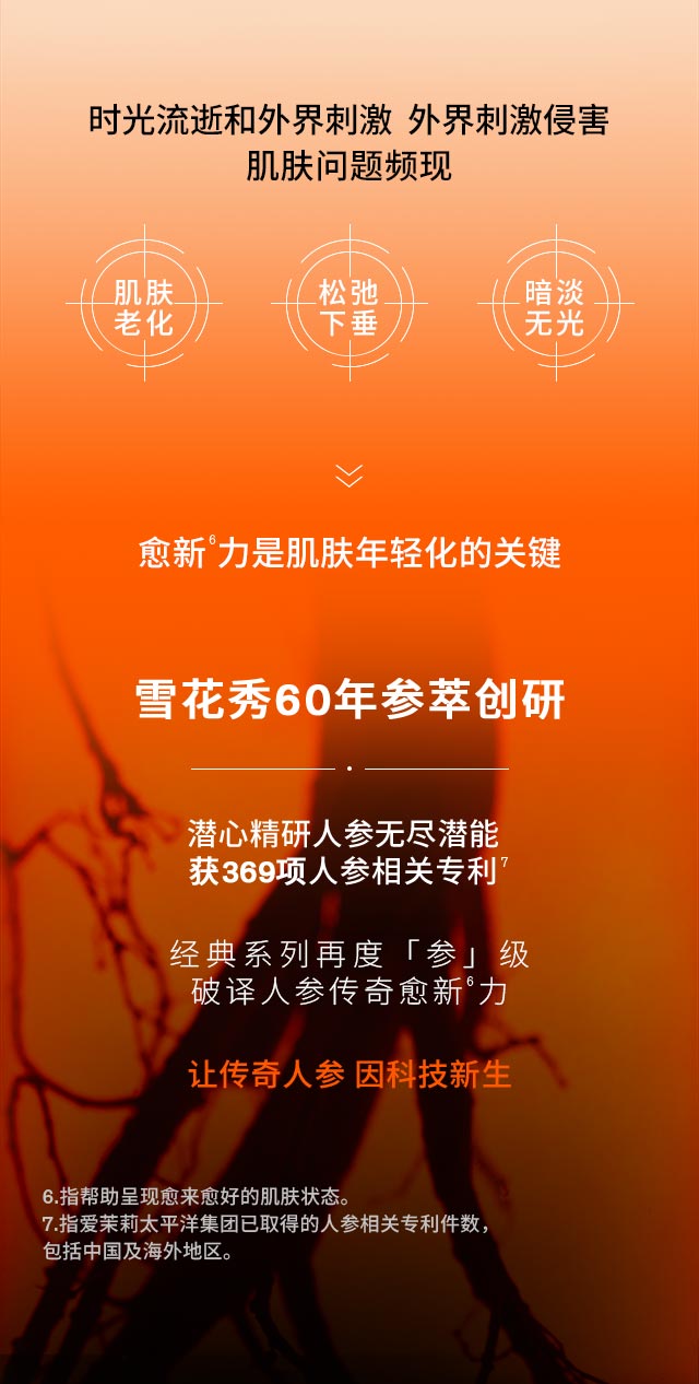 第六代 雪花秀人参霜