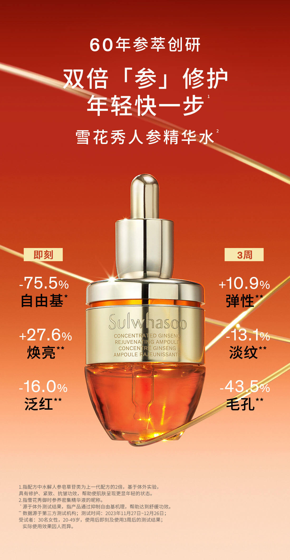 滋盈生人参密集修护精华液