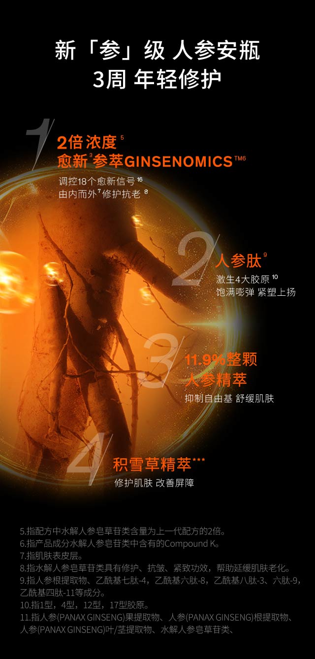 滋盈生人参密集修护精华液