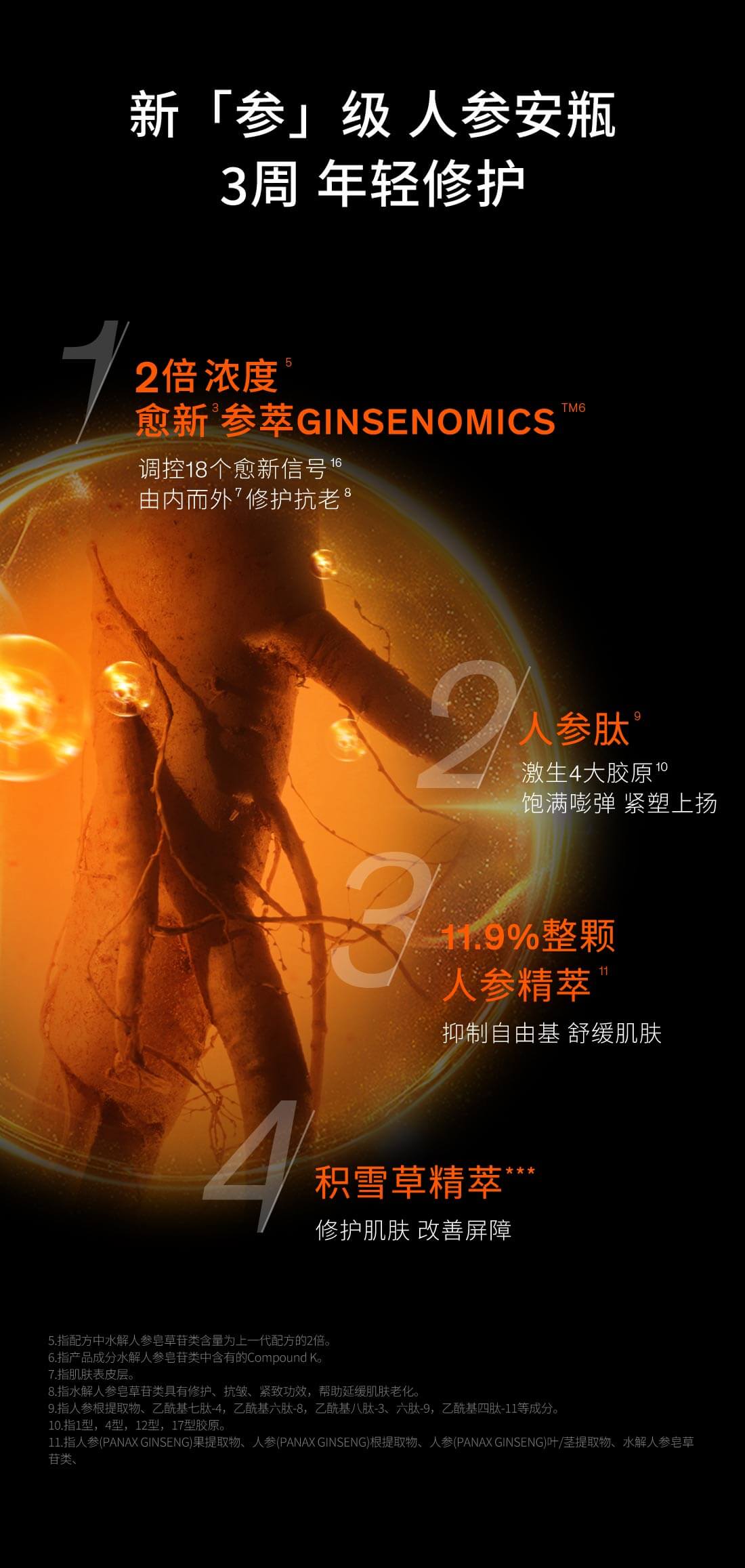 滋盈生人参密集修护精华液