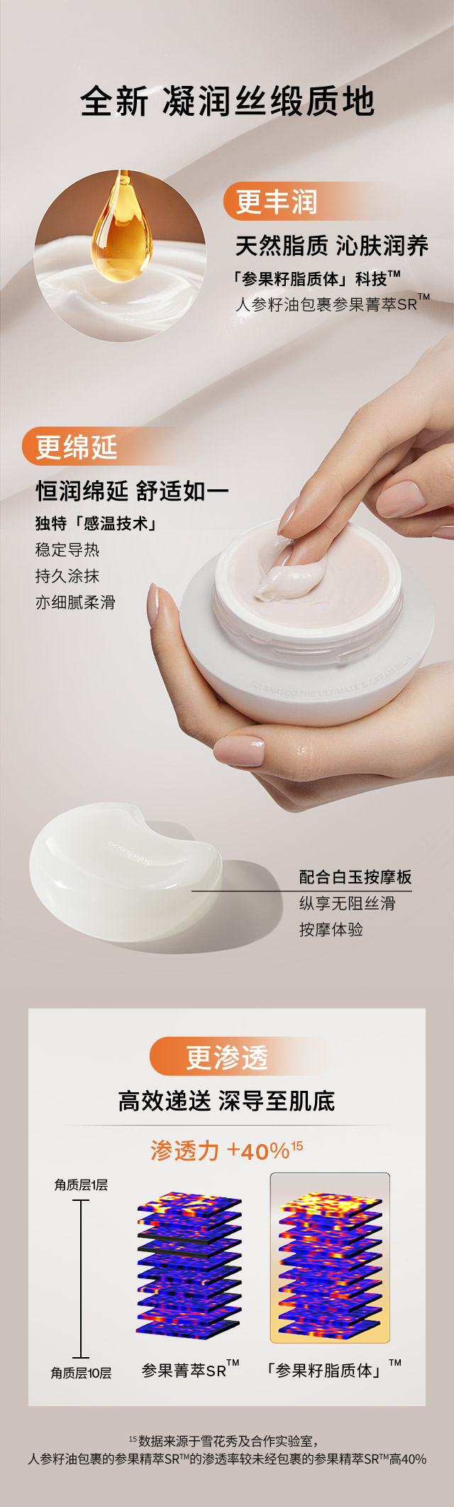 雪花秀菁典臻秀面霜 丰盈版