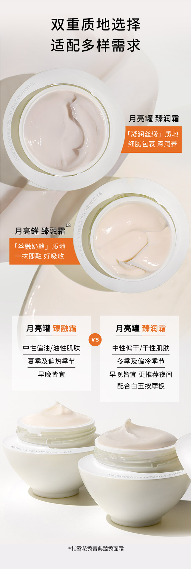 雪花秀菁典臻秀面霜 丰盈版